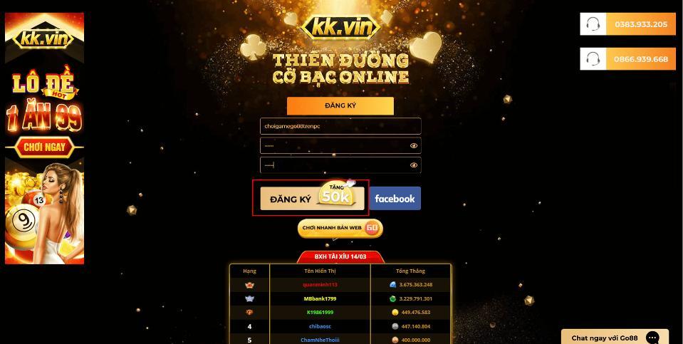 KK Vin - Cổng game đổi thưởng uy tín