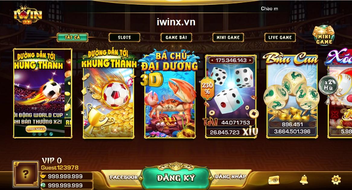 Dung lượng nhẹ của các trò chơi iWin