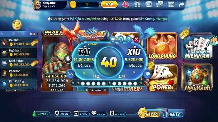 Game tài xỉu hấp dẫn